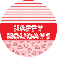 Thumbnail for Door Hanger, Christmas Sign, Pink Christmas Cake Sign, Welcome Sign, 18