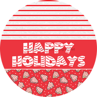 Thumbnail for Door Hanger, Christmas Sign, Red Christmas Cake Sign, Welcome Sign, 18
