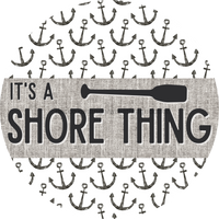 Thumbnail for Door Hanger, Nautical Sign, Anchor Sign, Beach Sign, 18