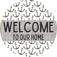 Thumbnail for Door Hanger, Nautical Sign, Anchor Sign, Beach Sign, 18