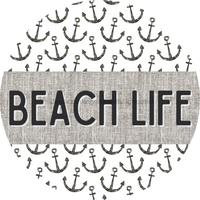 Thumbnail for Door Hanger, Nautical Sign, Anchor Sign, Beach Sign, 18