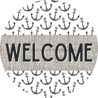 Thumbnail for Door Hanger, Nautical Sign, Anchor Sign, Beach Sign, 18