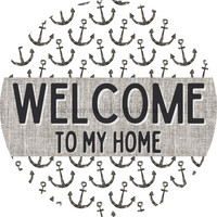 Thumbnail for Door Hanger, Nautical Sign, Anchor Sign, Beach Sign, 18