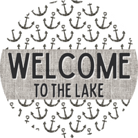 Thumbnail for Door Hanger, Nautical Sign, Anchor Sign, Lake Sign, 18