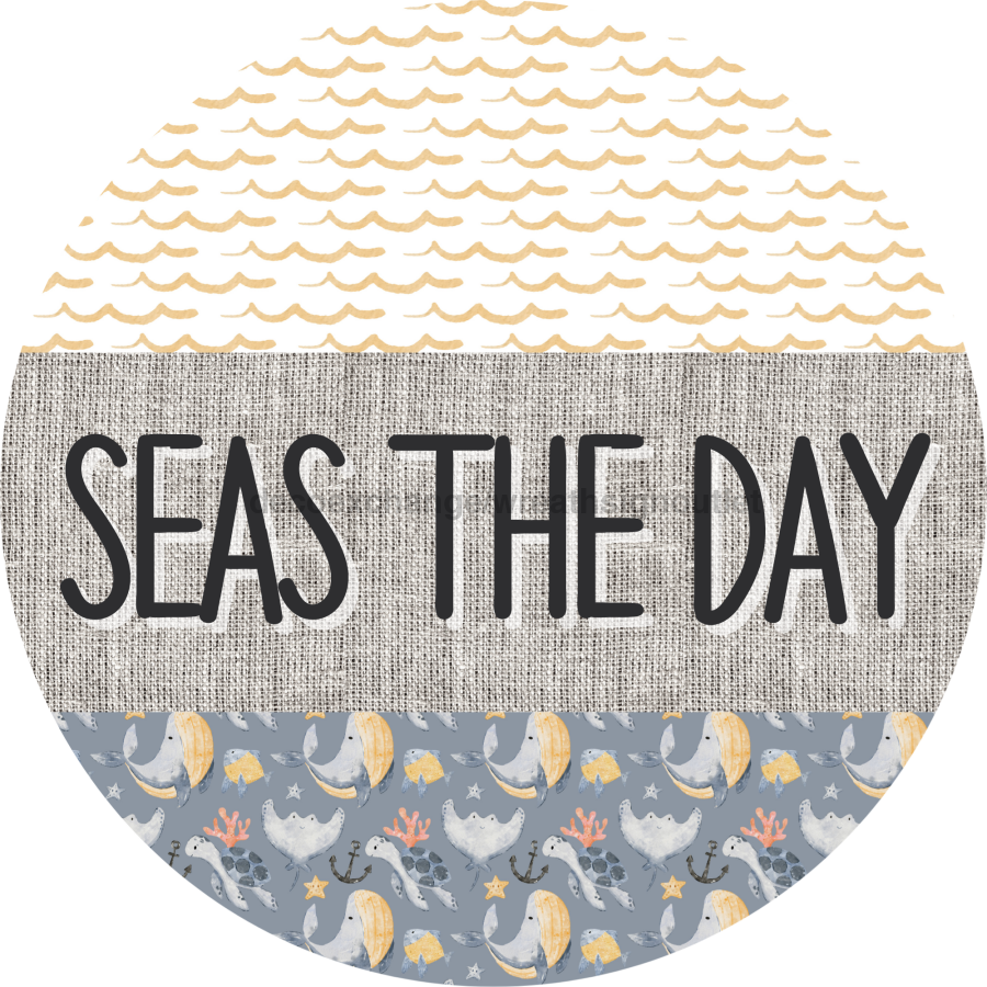 Door Hanger, Nautical Sign, Whale Sign, Beach Sign, Turtle Sign, 18" Wood Sign, Round Sign, DecoExchange - DecoExchange¬Æ