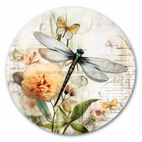 Thumbnail for Dragonfly Sign Every Day Sign Dco-00894 For Wreath 10 Round Metal