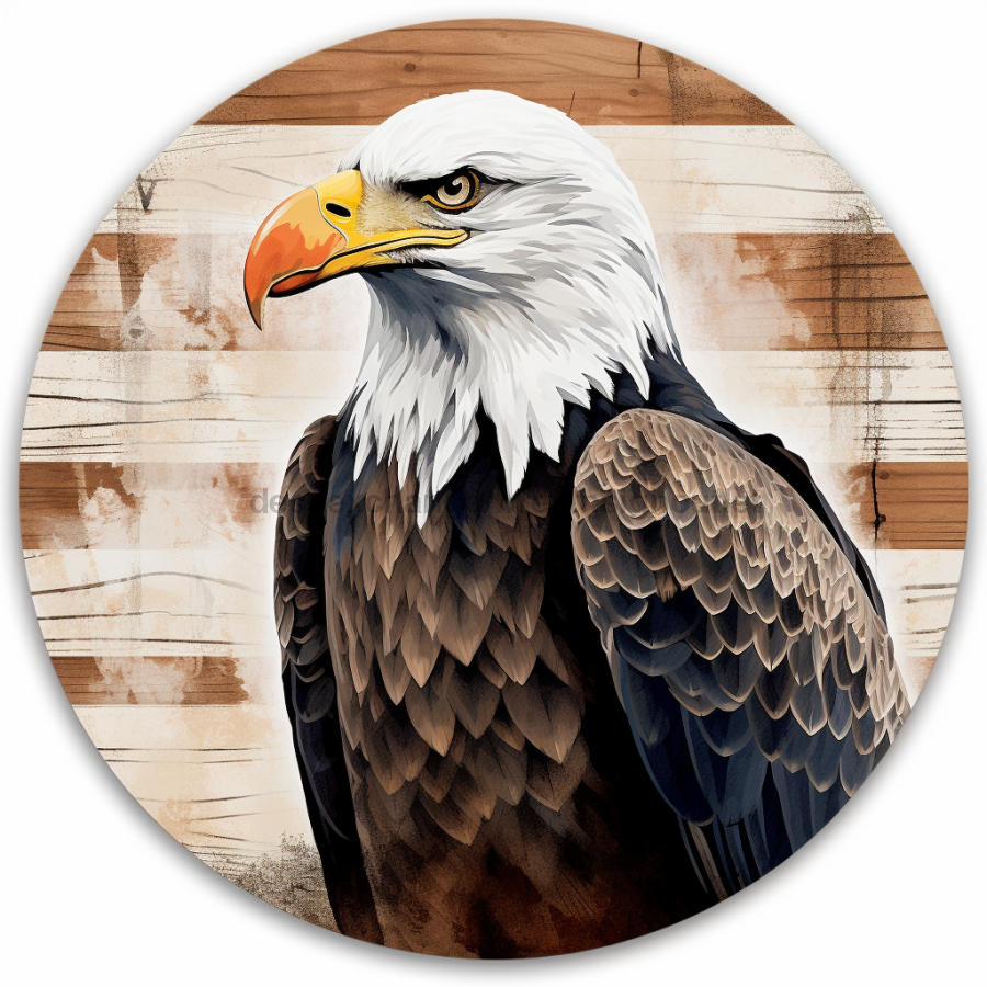 Eagle Door Hanger Patriotic Sign Dco-00913-Dh 18’ Round