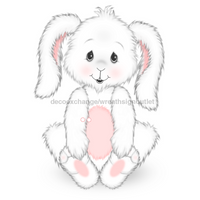 Thumbnail for Easter Bunny Cut Bow Holes 22" Wood Door Hanger - DECOE-W-903445-DH
