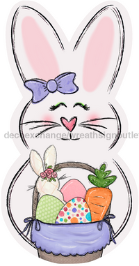 Thumbnail for Easter Bunny 22" Wood Door Hanger - DECOE-W-690-DH