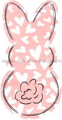 Thumbnail for Easter Bunny 22" Wood Door Hanger - DECOE-W-707-BACK-DH