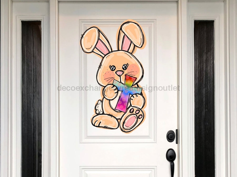 Easter Bunny Egg Sign Wood Sign Door Hanger Decoe-W-427 22
