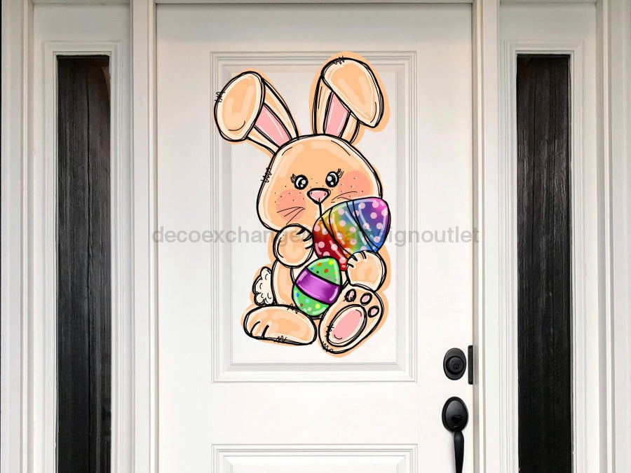 Easter Bunny Egg Sign Wood Sign Door Hanger Decoe-W-428 22