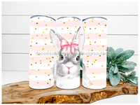 Thumbnail for Easter Bunny Gold Dots 20 oz Skinny Tumbler - DECOETUMBLER-078