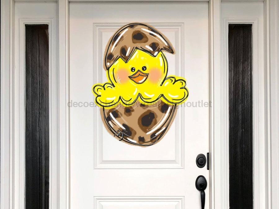 Easter Chick Egg Sign Wood Sign Door Hanger Decoe-W-426 22