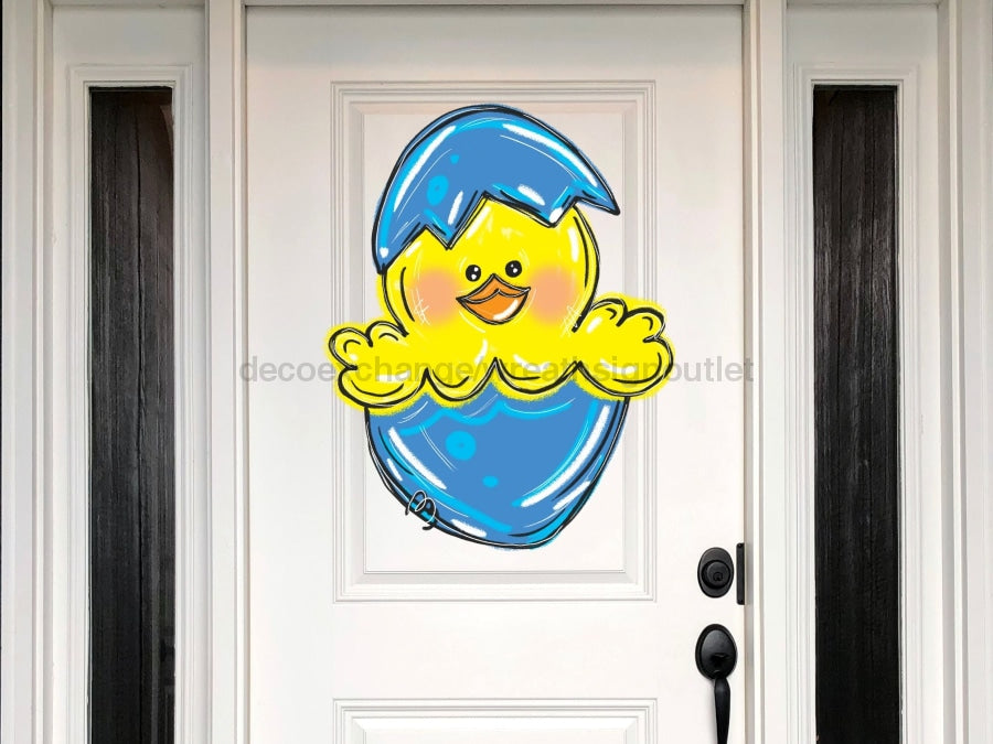 Easter Chick Egg Sign Wood Sign Door Hanger Decoe-W-429 22