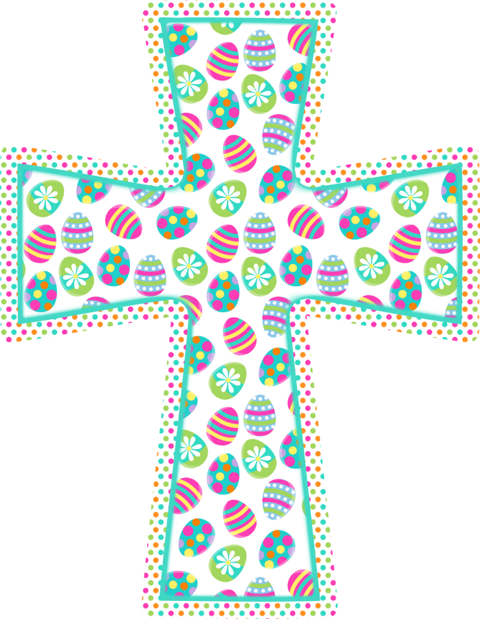 Easter Cross 22" Wood Door Hanger - DECOE-W-720-DH
