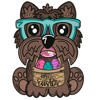 Thumbnail for Easter Dog Door Hanger Mj-W-00071-Dh 22‚Äô Wood