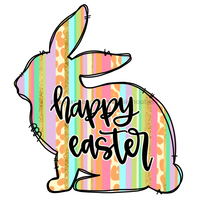 Thumbnail for Easter Bunny 22" Wood Door Hanger - DECOE-W-658-DH