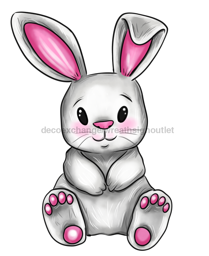 Easter Bunny 22" Wood Door Hanger - DECOE-W-665-DH