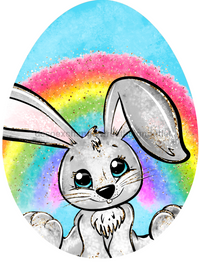 Thumbnail for Easter Bunny Egg 22" Wood Door Hanger - DECOE-W-775-DH