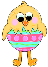 Thumbnail for Easter Chick 22" Wood Door Hanger - DECOE-W-529-DH