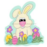 Thumbnail for Easter Cut Bow Holes 22" Wood Door Hanger - DECOE-W-903439-DH
