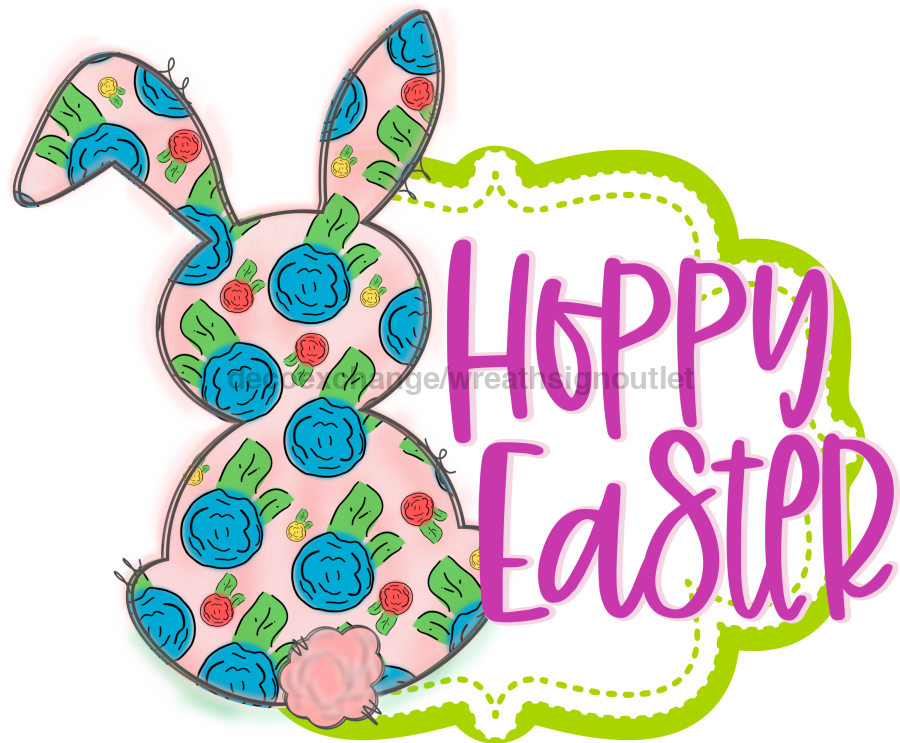 Easter 22" Wood Door Hanger - DECOE-W-800-DH