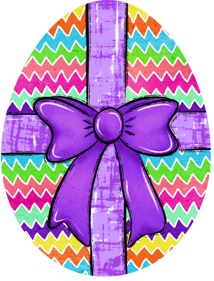 Easter Egg 22" Wood Door Hanger - DECOE-W-777-DH