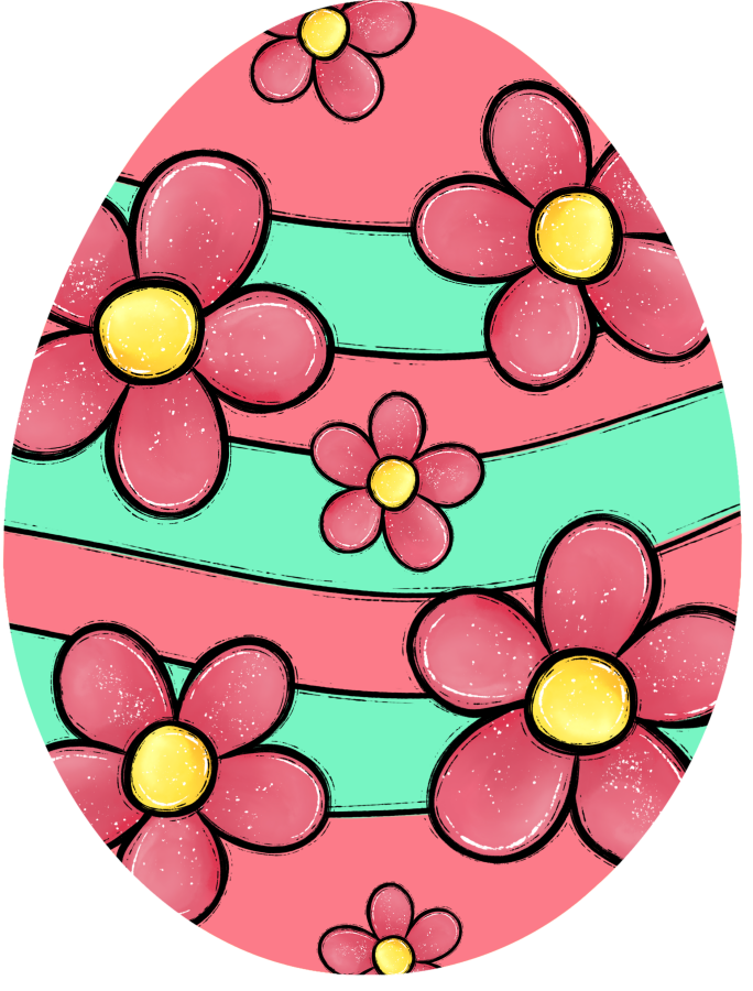 Easter Egg 22" Wood Door Hanger - DECOE-W-778-DH