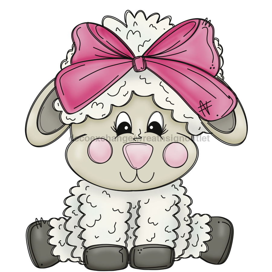 Easter Door Hanger Lamb Sign wood sign DECOE-W-904791-DH 22‚Äô‚Äô Door Hanger 22‚Äô‚Äô Door Hanger