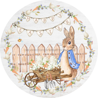 Thumbnail for Easter Door Hanger Wreath Dco-01207-Dh 18 Round Wood