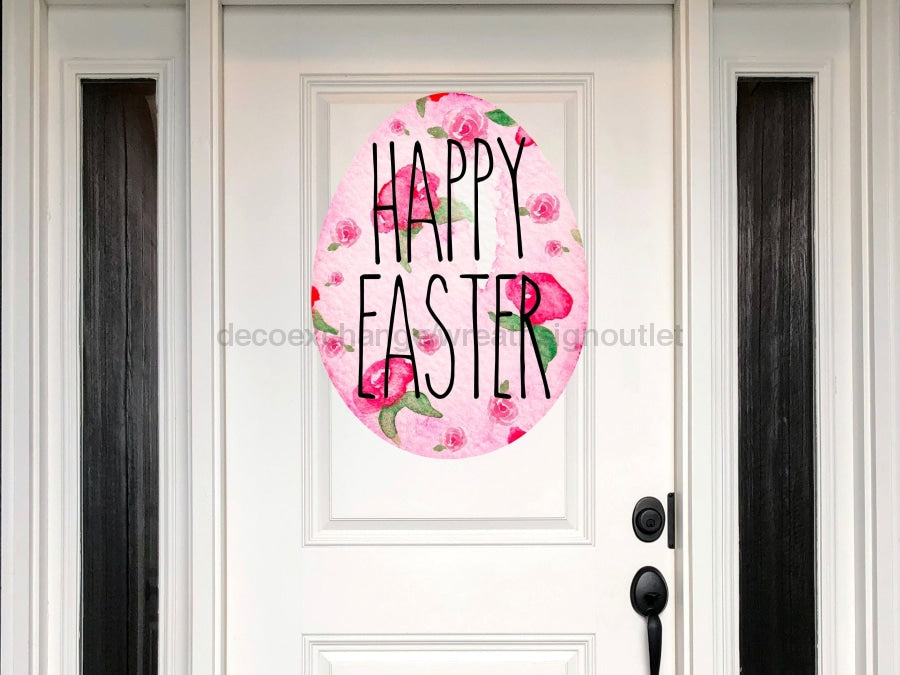 Easter Egg Sign Wood Sign Door Hanger Decoe-W-346 22
