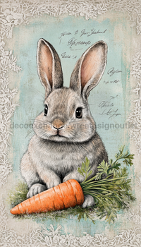 Thumbnail for Easter Rabbit Sign, DCO-13250, Sign For Wreath, 6x12