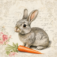 Thumbnail for Easter Rabbit Sign, DCO-13253, Sign For Wreath, 10x10
