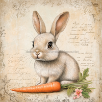 Thumbnail for Easter Rabbit Sign, DCO-13261, Sign For Wreath, 10x10