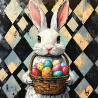 Thumbnail for Easter Rabbit Sign, DCO-13277, Sign For Wreath, 10x10