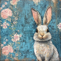 Thumbnail for Easter Rabbit Sign, DCO-13288, Sign For Wreath, 10x10