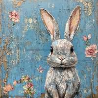 Thumbnail for Easter Rabbit Sign, DCO-13290, Sign For Wreath, 10x10