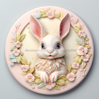 Thumbnail for Easter Sign, 3D Bunny Look, DCO-12859, Sign For Wreath, 10