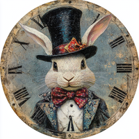 Thumbnail for Easter Sign, Bunny in Top Hat,, DCO-12635, Sign For Wreath, 10