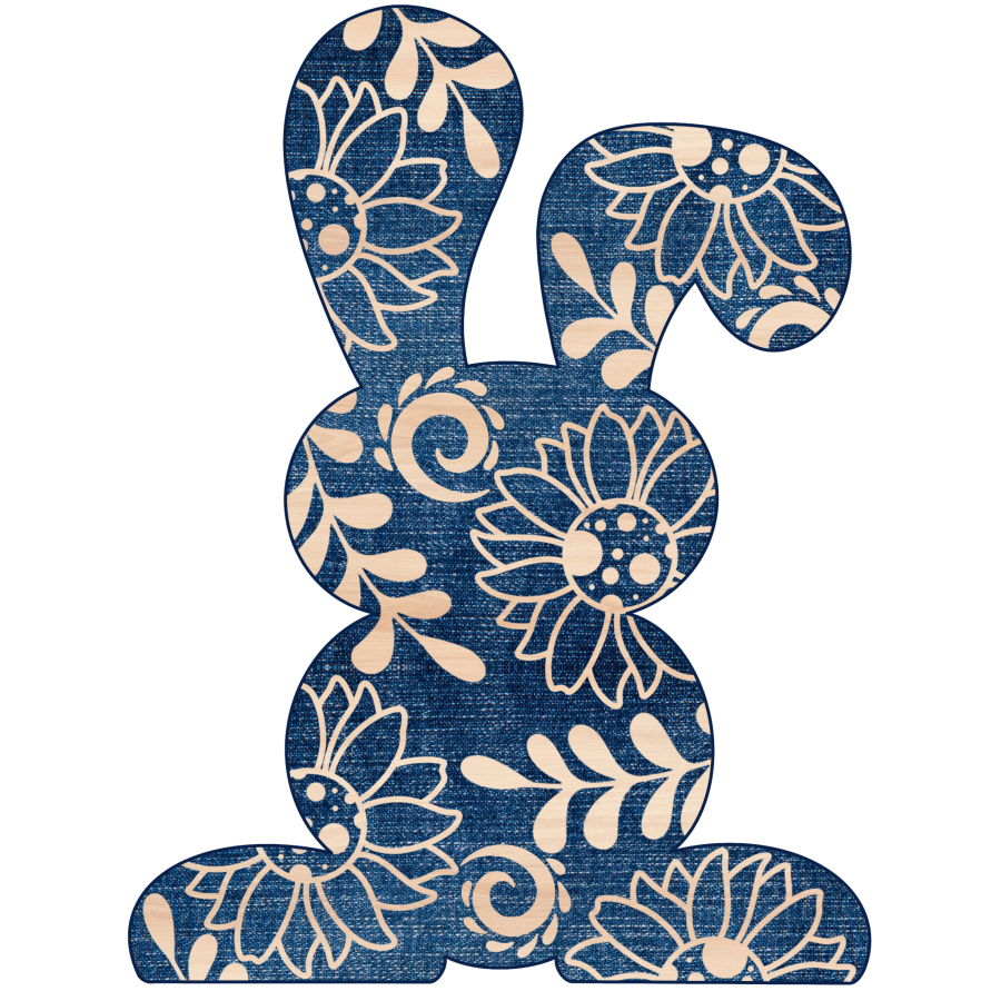 Easter Bunny 22" Wood Door Hanger - CR-W-125-DH