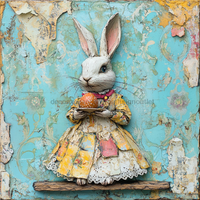 Thumbnail for Easter Sign, Cute Bunny,, DCO-12747, Sign For Wreath, 10x10
