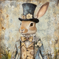 Thumbnail for Easter Sign, Cute Bunny,, DCO-12763, Sign For Wreath, 10x10