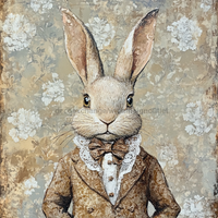 Thumbnail for Easter Sign, Cute Bunny,, DCO-12764, Sign For Wreath, 10x10