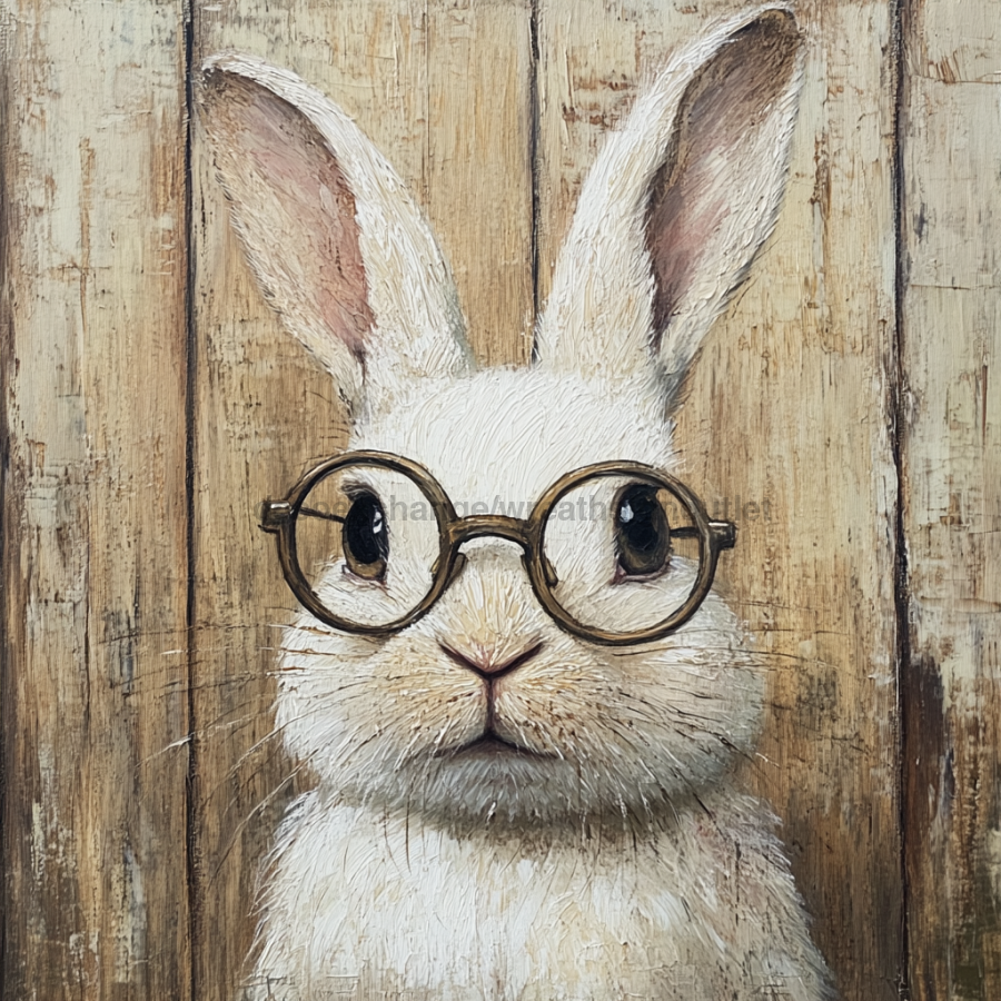 Cute Rabbit Sign Easter Sign, Cute Bunny,, DCO-12774, Sign For Wreath, 10x10