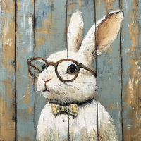 Thumbnail for Easter Sign, Cute Bunny,, DCO-12775, Sign For Wreath, 10x10