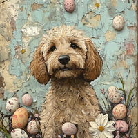 Thumbnail for Easter Sign, Doodle Sign, DCO-12739, Sign For Wreath, 10x10