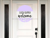 Thumbnail for Easter Sign Every Bunny Welcome Decoe-4097-Dh 18 Wood Round