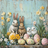 Thumbnail for Easter Sign, Easter Florals,, DCO-12780, Sign For Wreath, 10x10