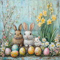Thumbnail for Easter Sign, Easter Florals,, DCO-12788, Sign For Wreath, 10x10